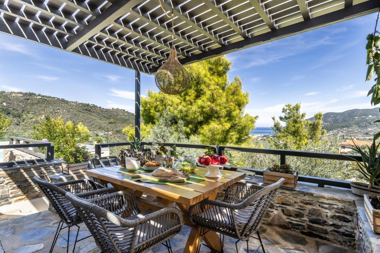 Villa Politimi Luxury Retreat Bandar Skopelos Luaran gambar