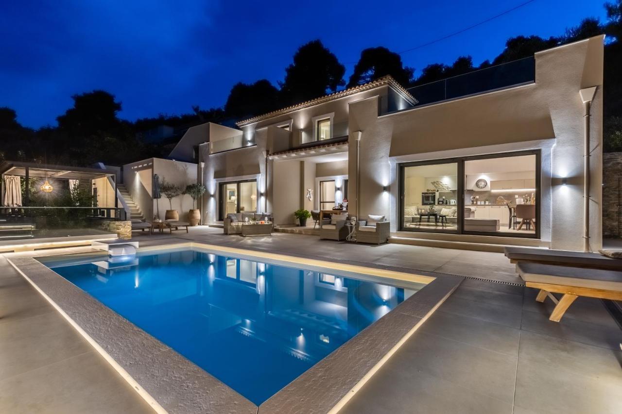 Villa Politimi Luxury Retreat Bandar Skopelos Luaran gambar