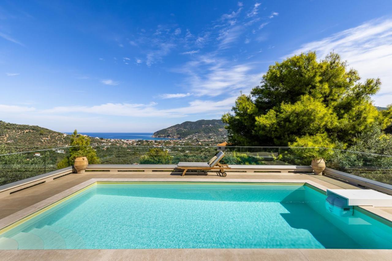 Villa Politimi Luxury Retreat Bandar Skopelos Luaran gambar