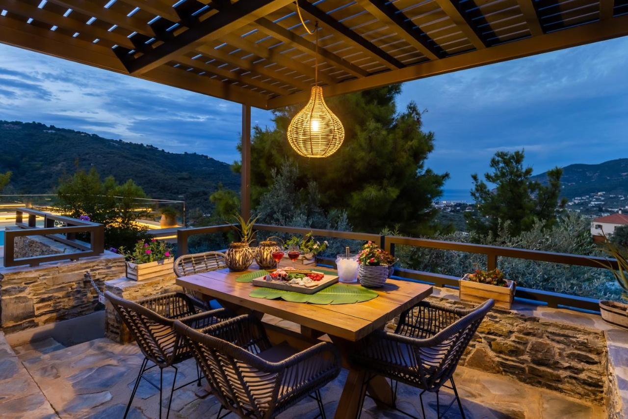 Villa Politimi Luxury Retreat Bandar Skopelos Luaran gambar