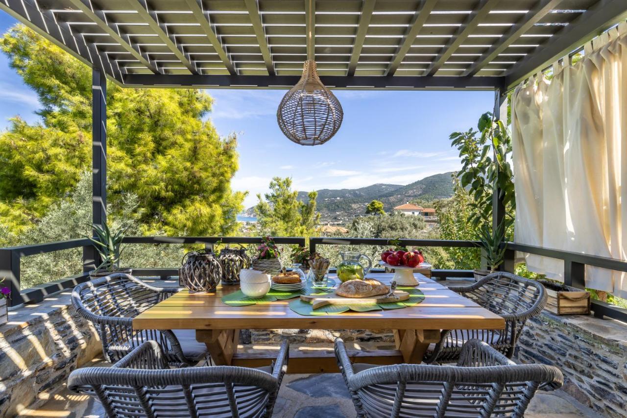 Villa Politimi Luxury Retreat Bandar Skopelos Luaran gambar